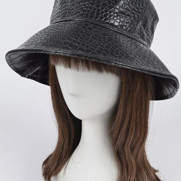 Croc Leather Bucket Hat - Picture 2 of 2